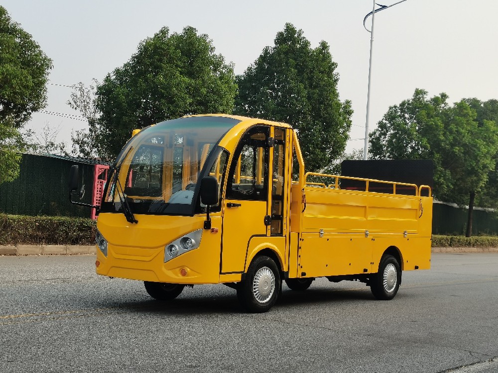 2座封閉帶液壓尾板電動(dòng)貨車(chē)